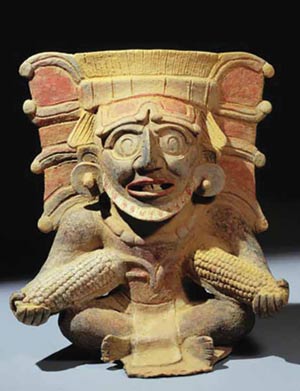 photo of Maya burial urn by Justin Kerr